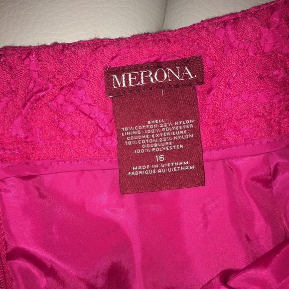 MERONA laced skirt pink size 16 - Picture 2 of 4